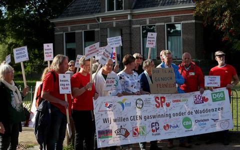 Protest in Ternaard.