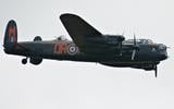 De Royal Air Force Avro Lancaster B I PA474 tijdens de Battle of Britain Memorial Flight.