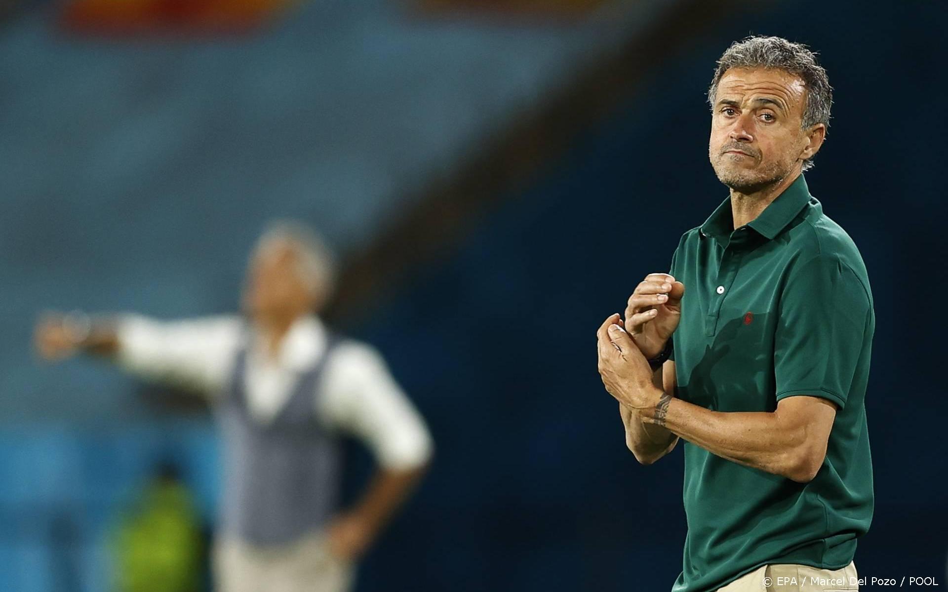 Luis Enrique: Spanje heeft moeite met verdedigende teams - Leeuwarder Courant