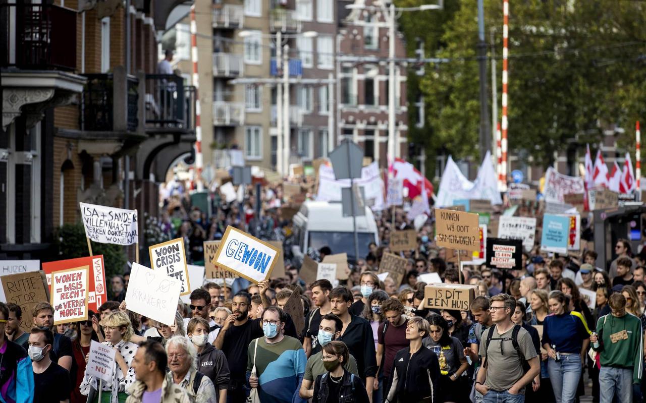 Leeuwarder Sander Douma Aanwezig Bij Woonprotest Amsterdam: 'Als Dan Zo ...