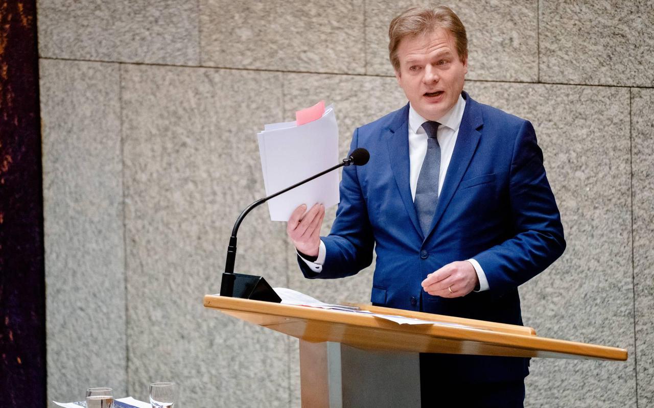 CDA-politicus Pieter Omtzigt in de Tweede Kamer.