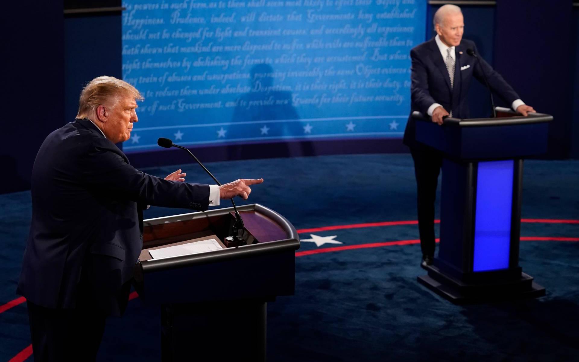 Amerikaans verkiezingsdebat minder in trek dan in 2016
