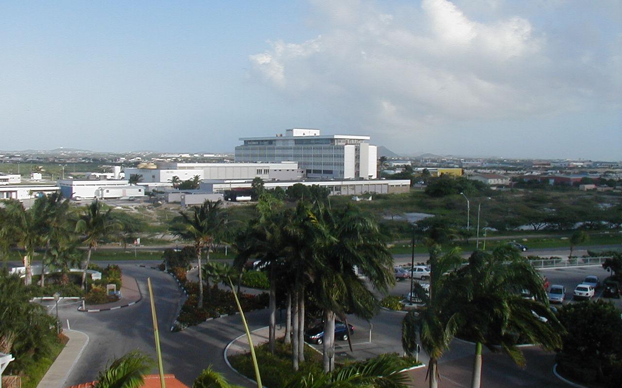 Archiefbeeld van het ziekenhuis op Aruba. Archiefbeeld van het ziekenhuis op Aruba.