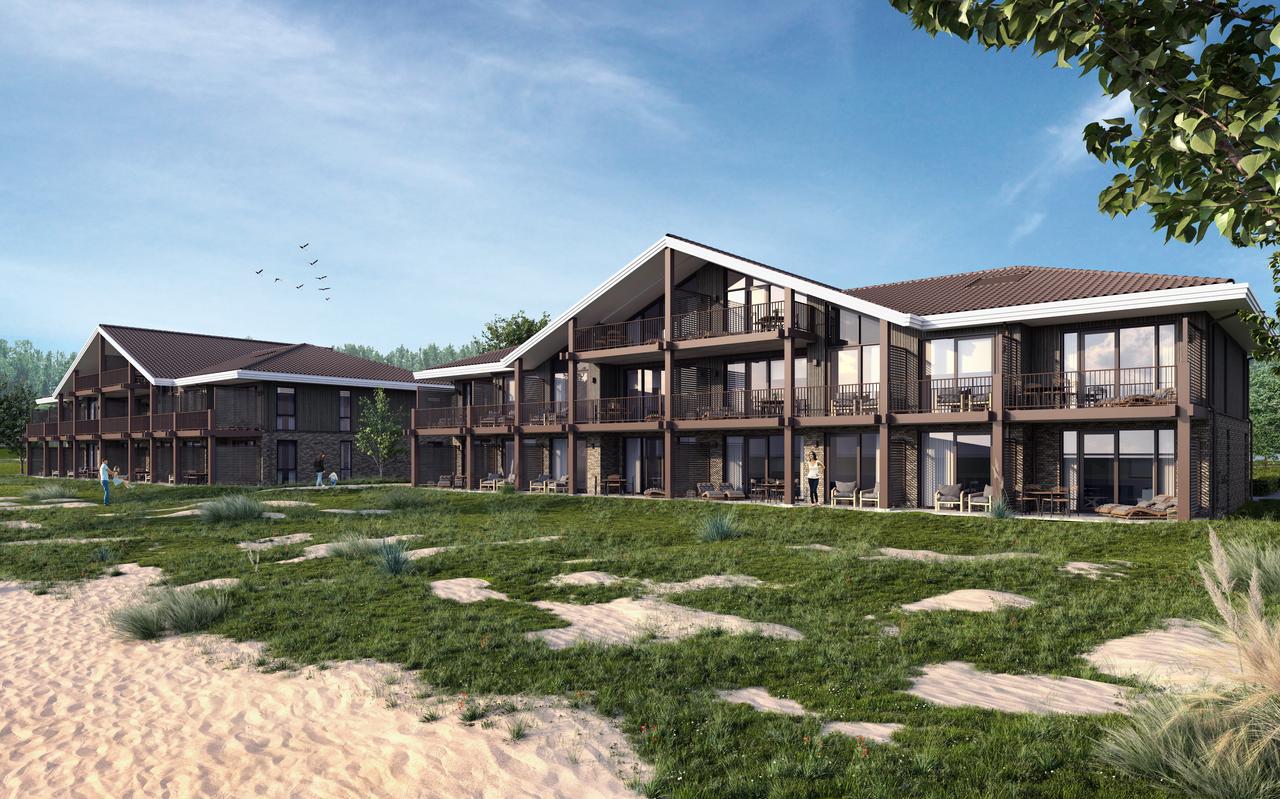 Impressie van de eerste 28 recreatie-appartementen op It Soal. Impressie van de eerste 28 recreatie-appartementen op It Soal.