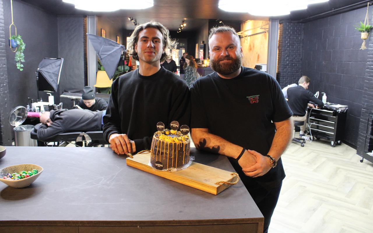 Jasper Brunsmann en Mirko Zecevic in de nieuwe Goons & Queens-store in Sneek, die zaterdag 4 maart 2023 is geopend