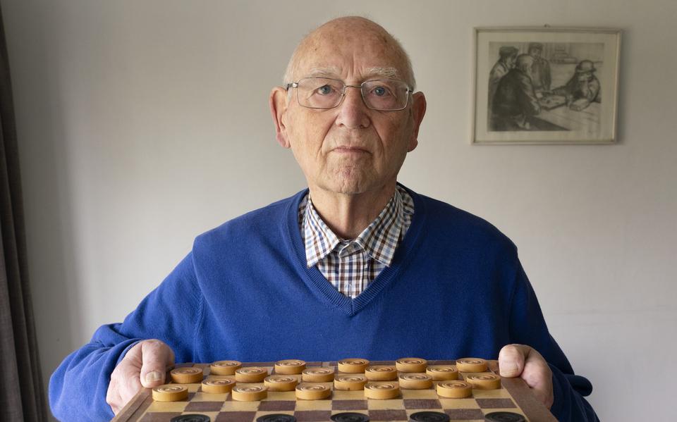 Damfenomeen Anton Schotanus (81) won in Delft zijn vierde nationale veteranentitel.