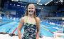 Liesette Bruinsma deze week tijdens een training in het zwemstadion te Tokio.