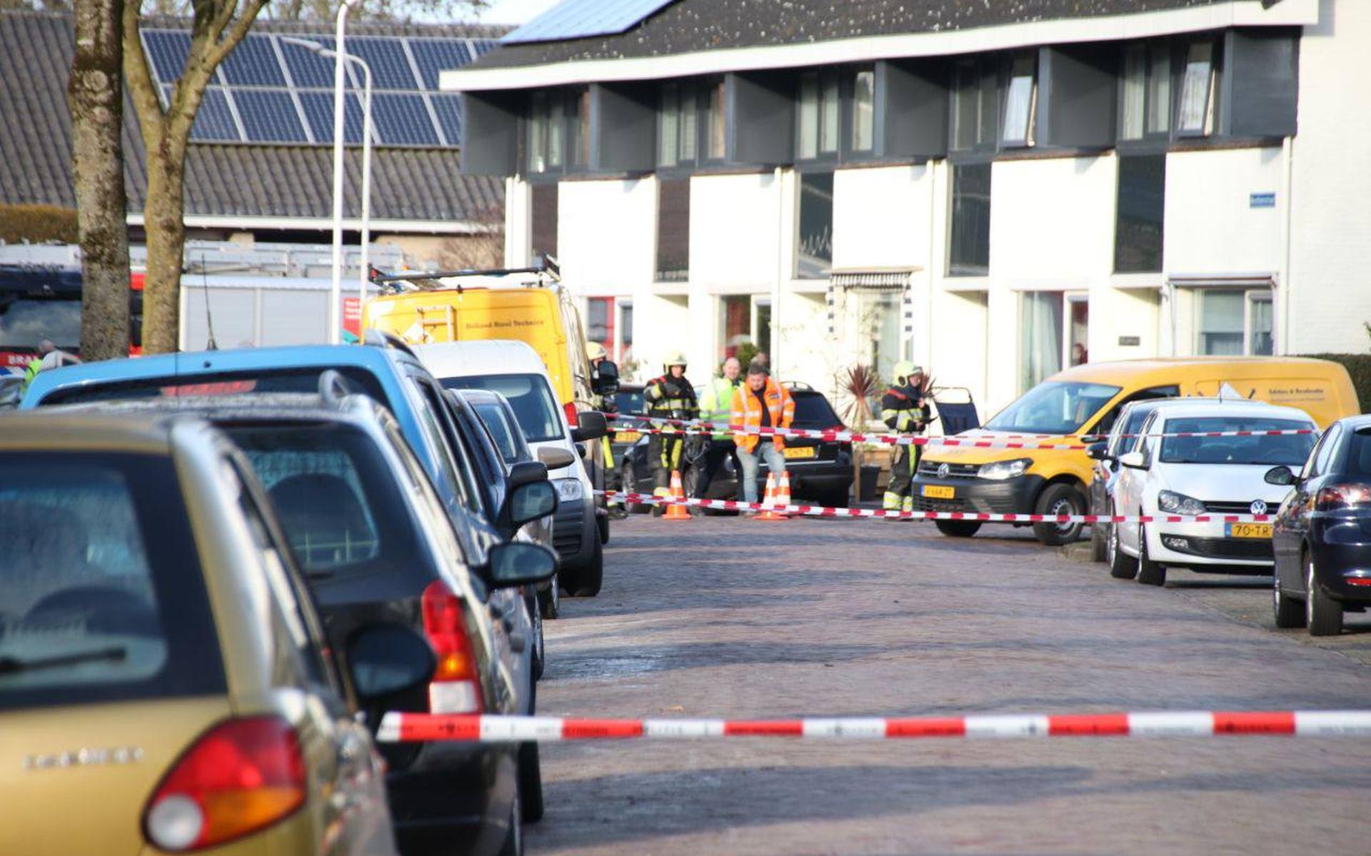 Meerdere woningen moesten ontruimd worden in verband met een gaslekkage.