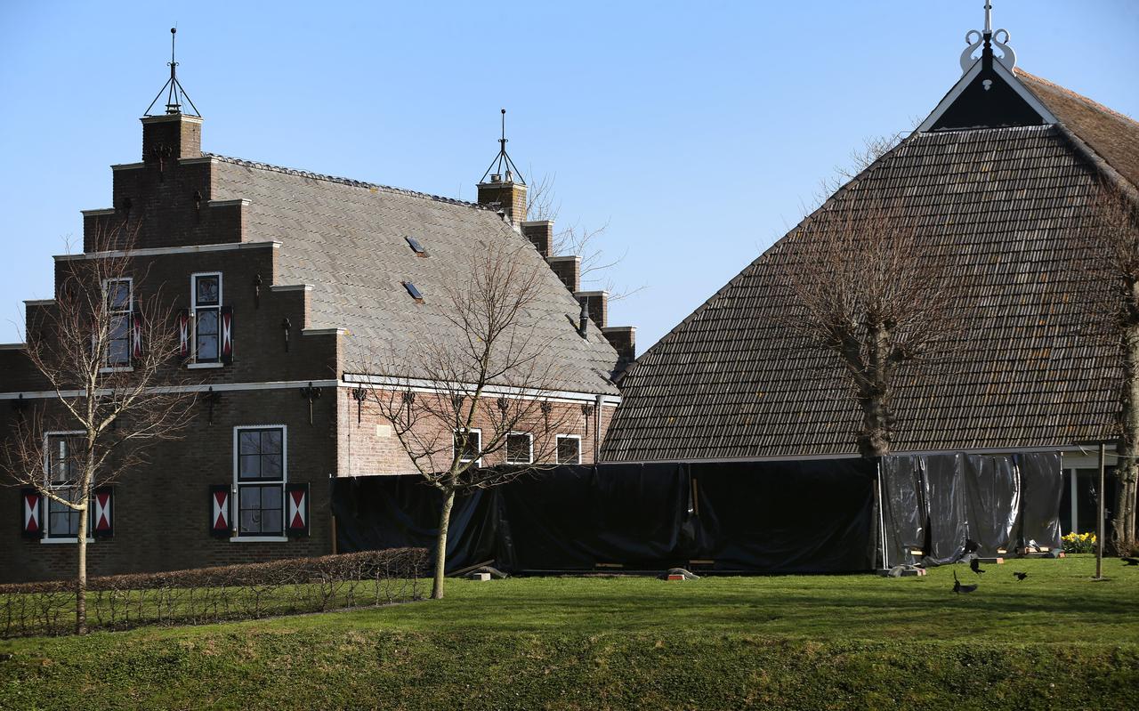 De boerderij van de familie Huitema in Witmarsum.