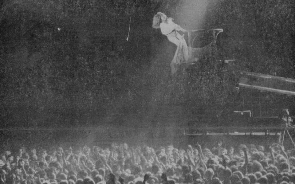 Tina Turner in Thialf in 1990.