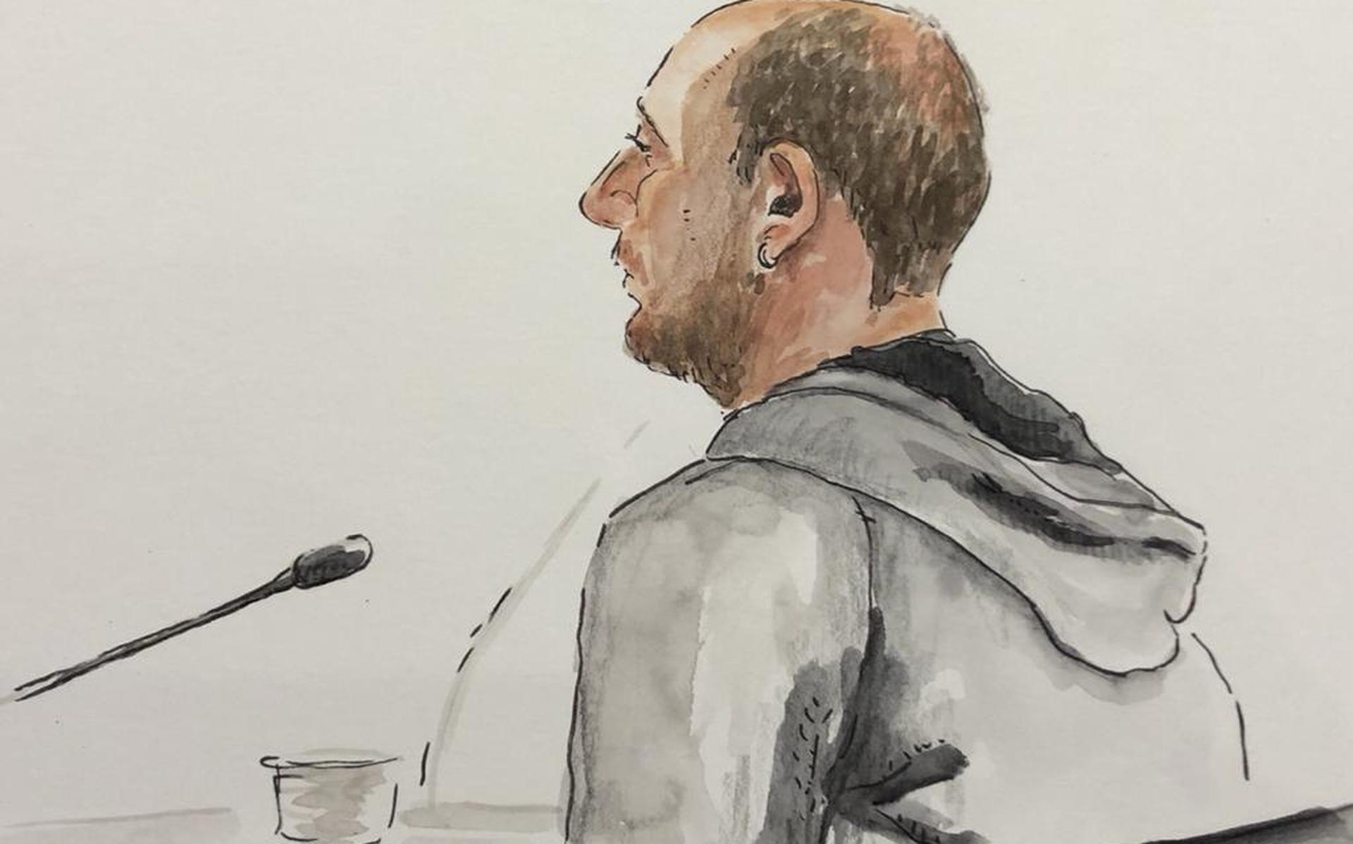 De 27-jarige verdachte uit Anjum eerder bij de rechtbank.