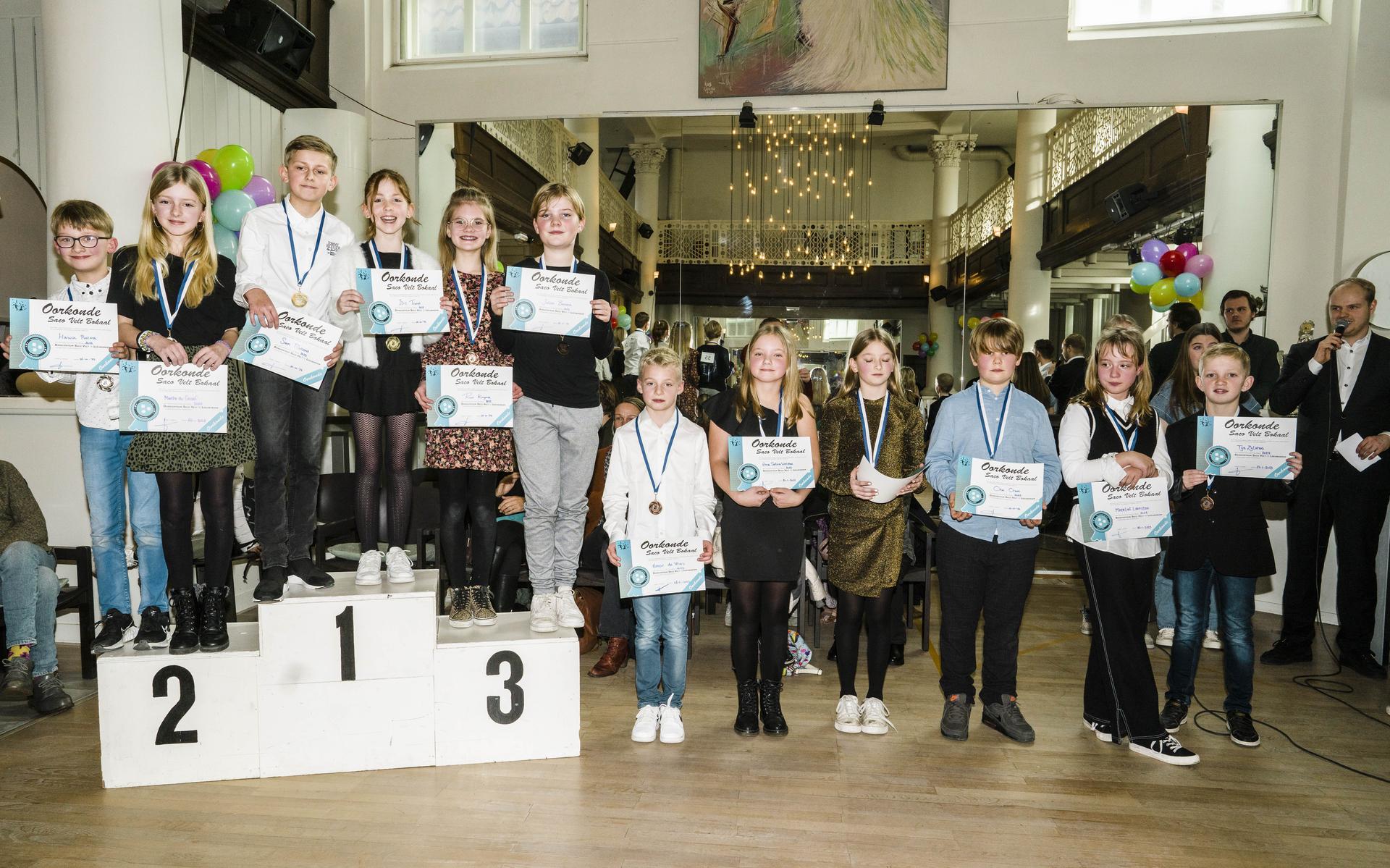 Finalisten A-klasse. 