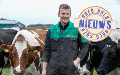 Boer Erik Visser is een van de melkveehouders die binnenkort een kaasmakerij opent. FOTO ILJA ZONNEVELD