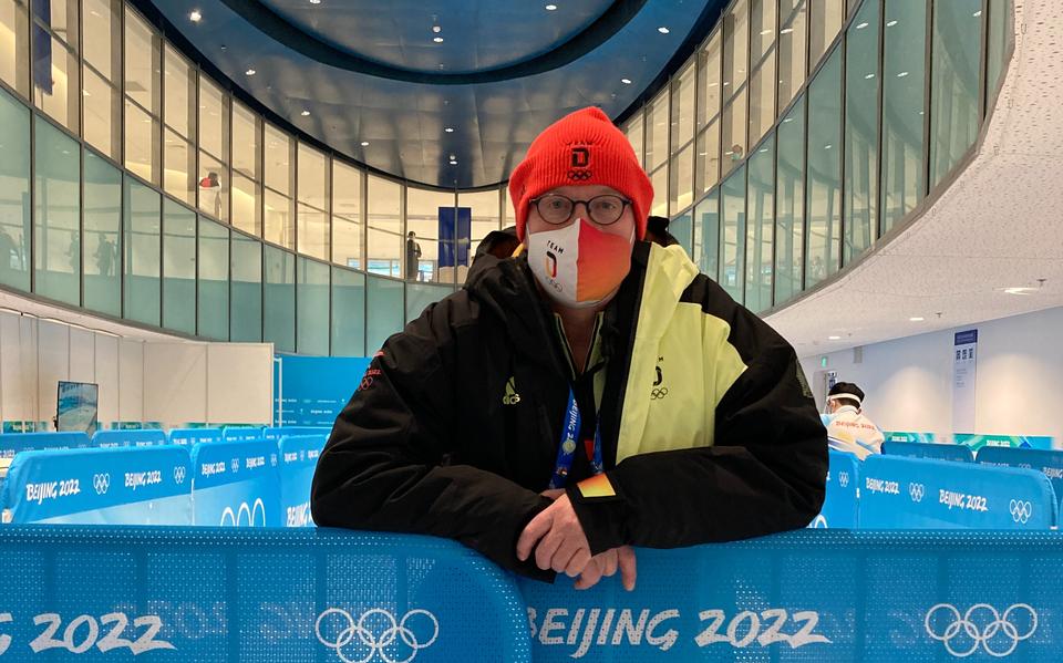 Geert Kuiper, hier bij de Winterspelen in Peking, is niet langer bondscoach van de Duitse ploeg.