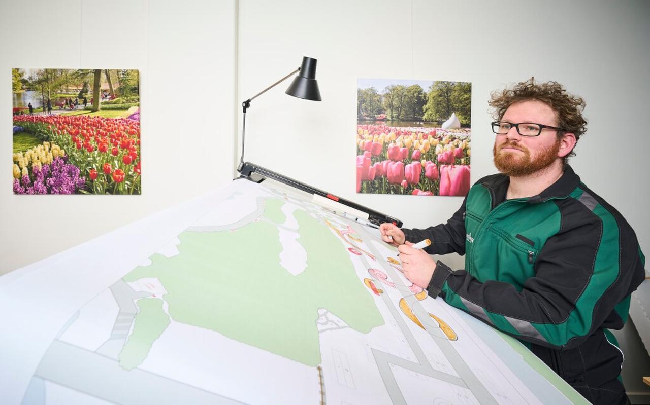 Keukenhof-ontwerper Frans Beijk alweer met het seizoen 2024 bezig. Foto: Rene Bouwman Keukenhof-ontwerper Frans Beijk alweer met het seizoen 2024 bezig. Foto: Rene Bouwman