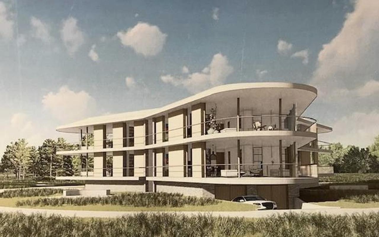 Het appartementencomplex dat wordt gebouwd aan 't Oost in Oosterwolde. Foto: Adema Architecten Het appartementencomplex dat wordt gebouwd aan 't Oost in Oosterwolde. Foto: Adema Architecten