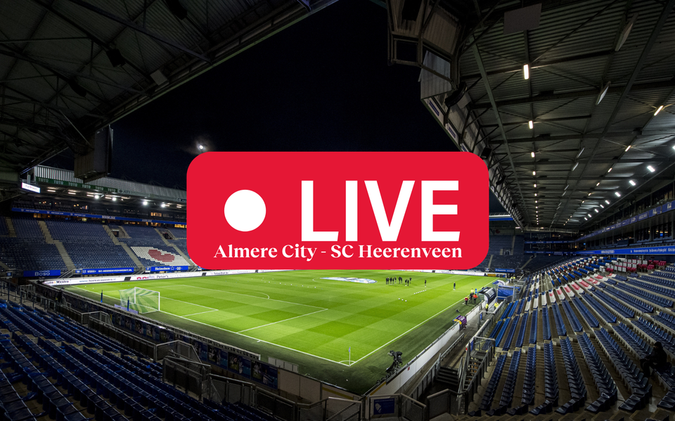 Almere City FC tegen SC Heerenveen