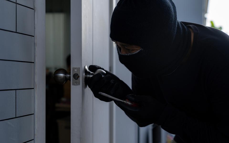 Een inbreker.
