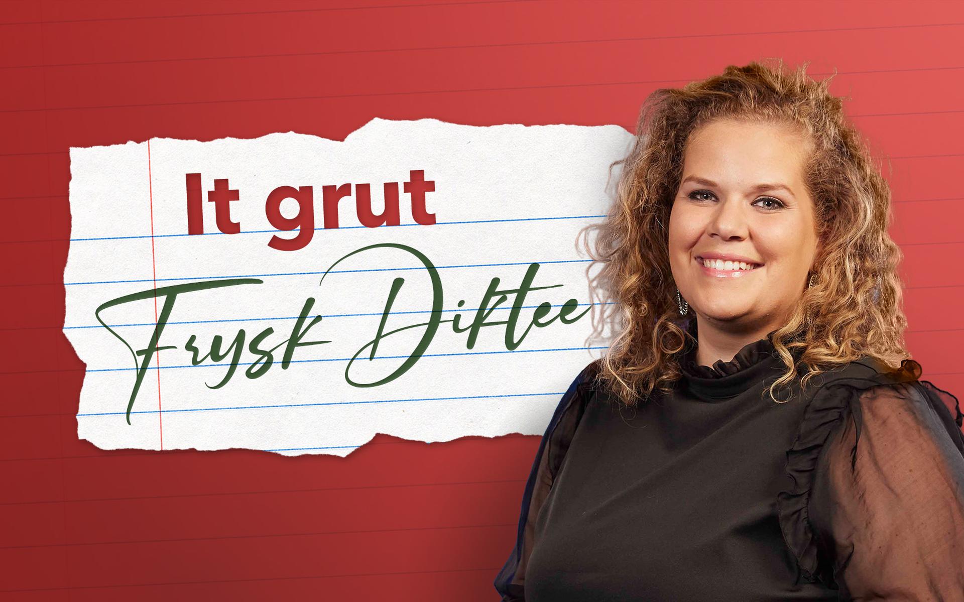 Iris Kroes schrijft het Grut Frysk Diktee.