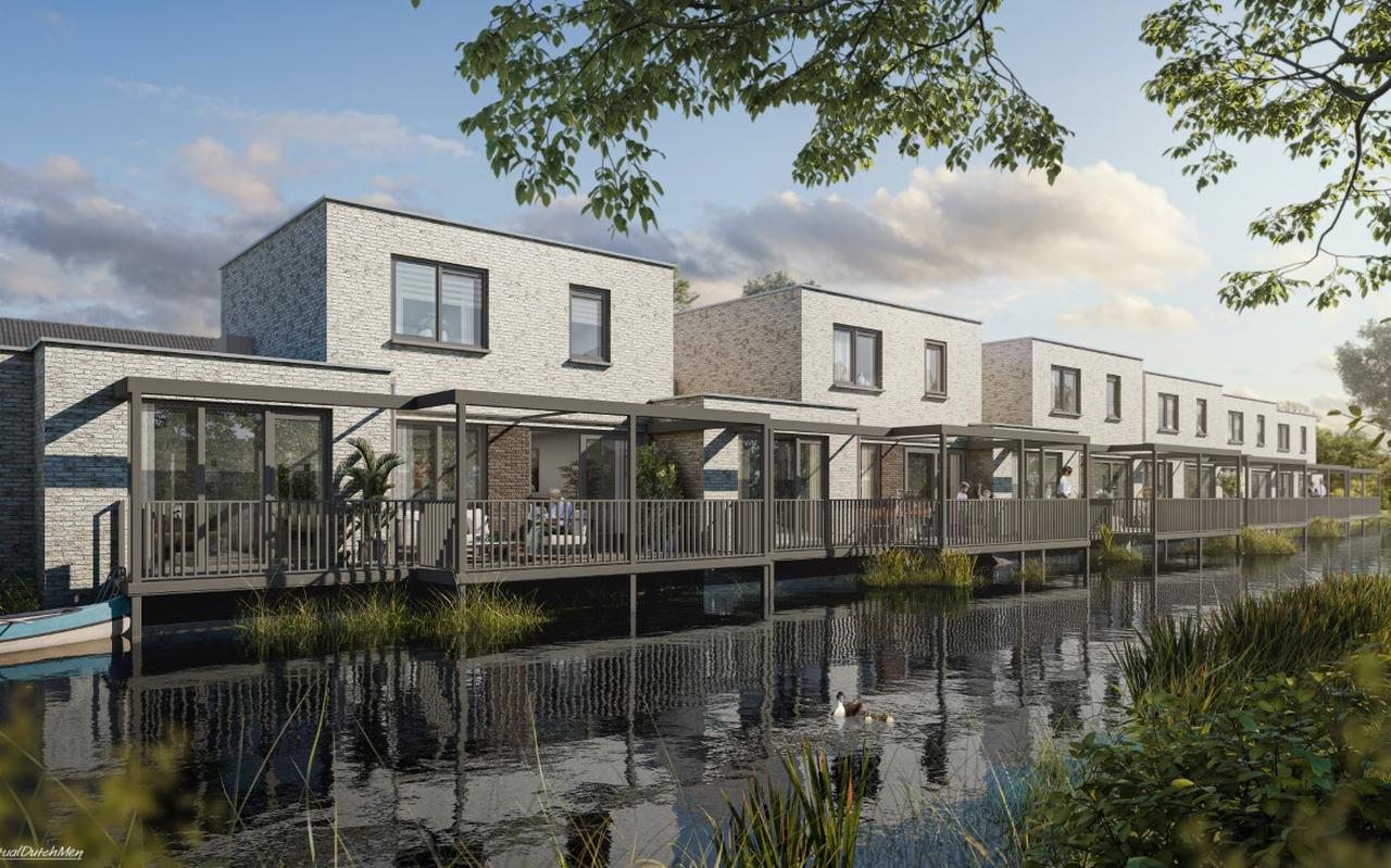 Impressie van de nieuwe woonbuurt. Impressie van de nieuwe woonbuurt.