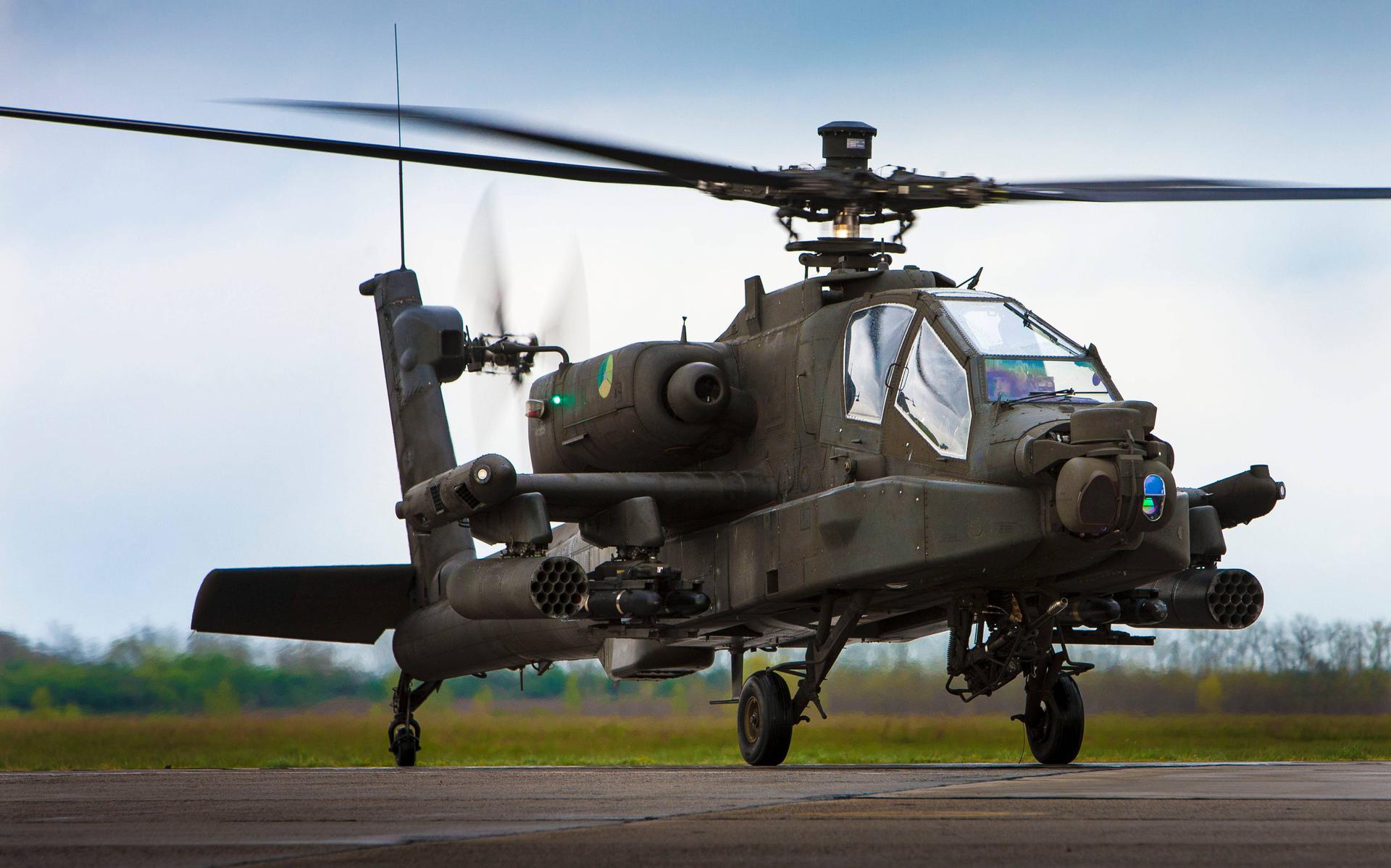 Voorbeeld Apache gevechtshelikopter (AH-64).