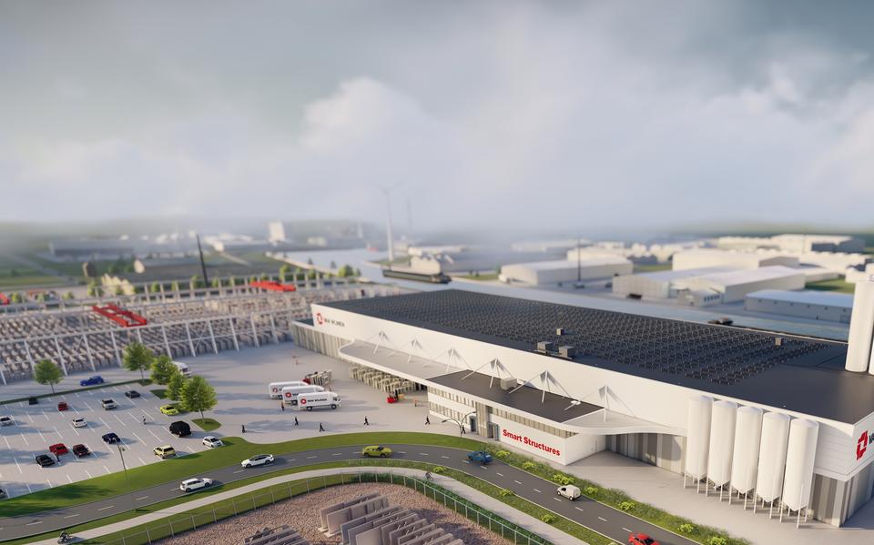 Op het terrein van de voormalige Van Bentum Recycling Centrale start volgende maand de bouw van de nieuwe fabriek.  