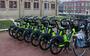 De elektrische fietsen van GO Sharing bij de Blokhuispoort in Leeuwarden.