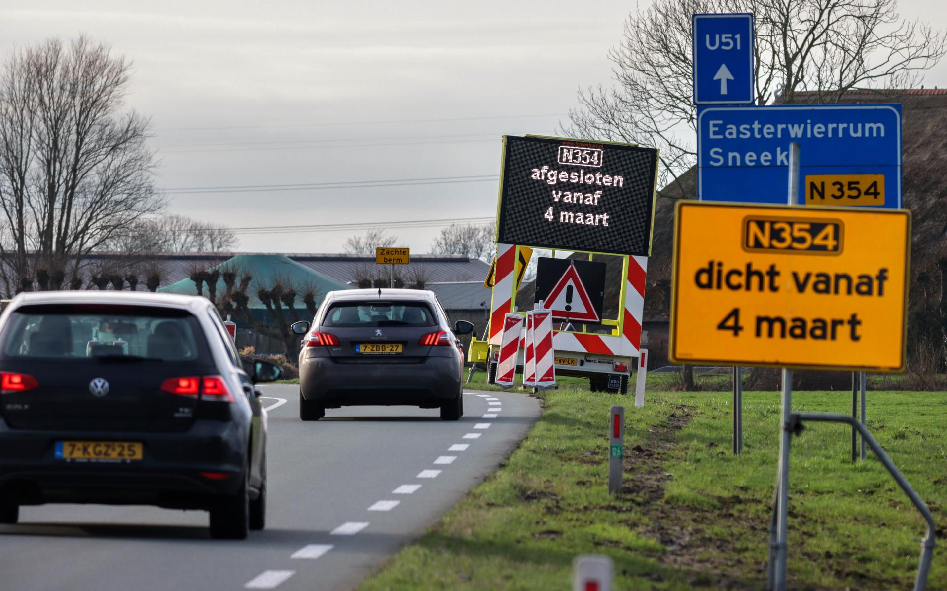 Snitserdyk opnieuw twee maanden dicht voor ovondes die de weg veiliger, maar ook iets trager maken