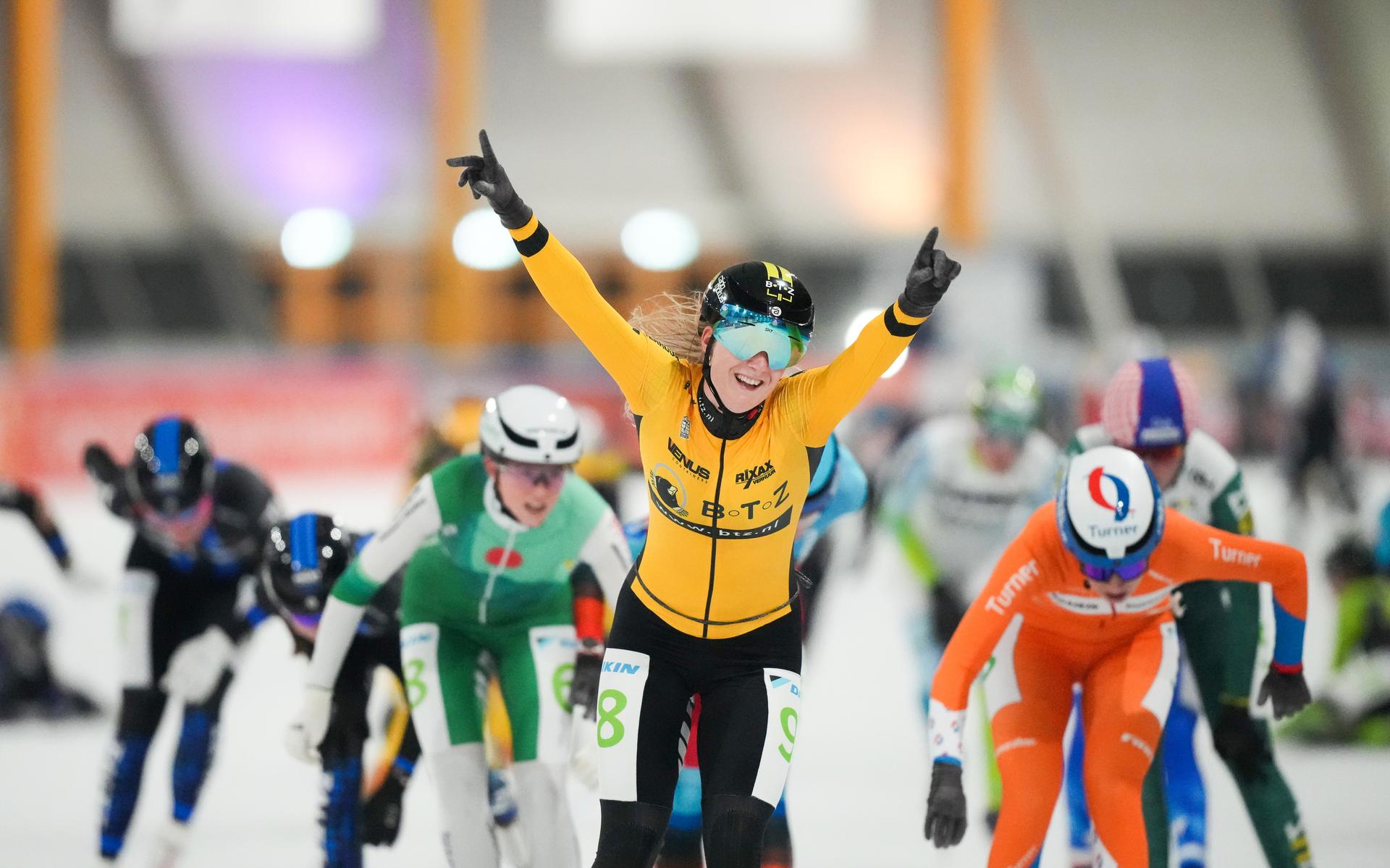 Bianca Bakker won nooit een marathon op kunstijs: nu al twee op rij - Leeuwarder Courant