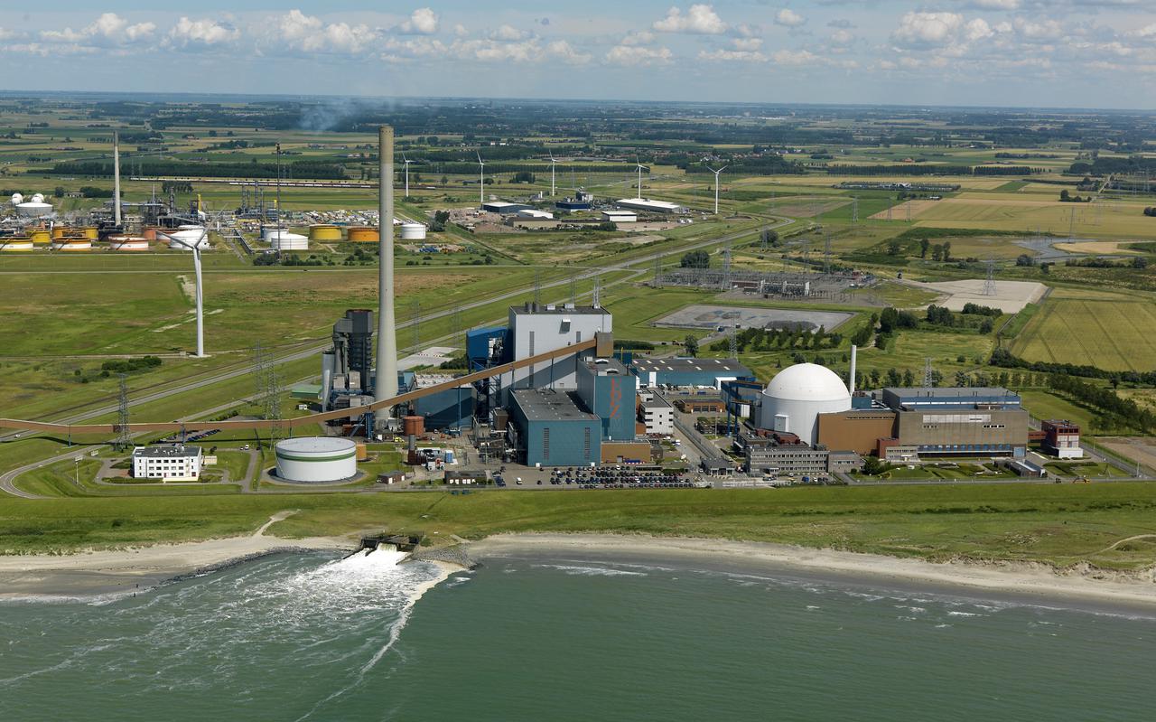 De kerncentrale in het Zeeuwse Borssele. 