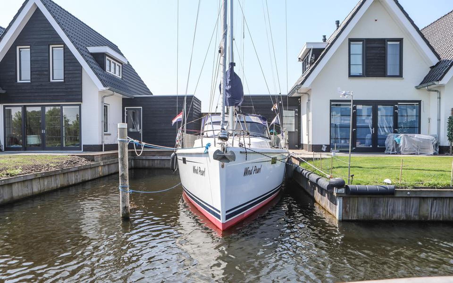 Sfeerbeeld van fase 1 van de woonwijk Woonwaterrijk in Stavoren.