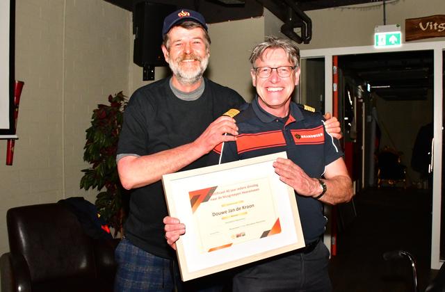 Brandweerpensioen voor bijzondere vrijwilliger Douwe Jan (60) uit Heerenveen. ‘Ik was vaak slachtoff