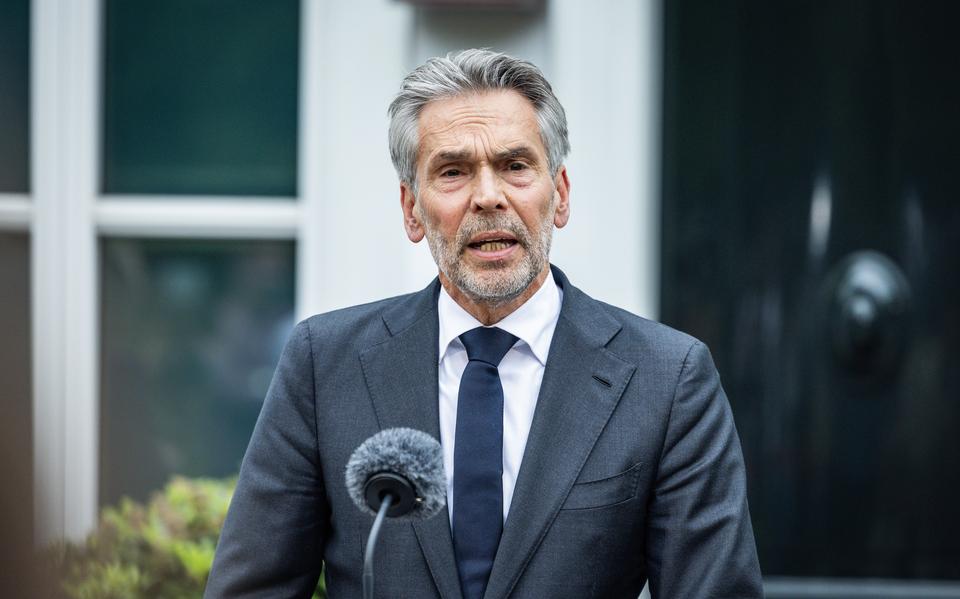 Premier Dick Schoof gaf dinsdaggmiddag een toelichting na een extra ministerraad in het Catshuis.