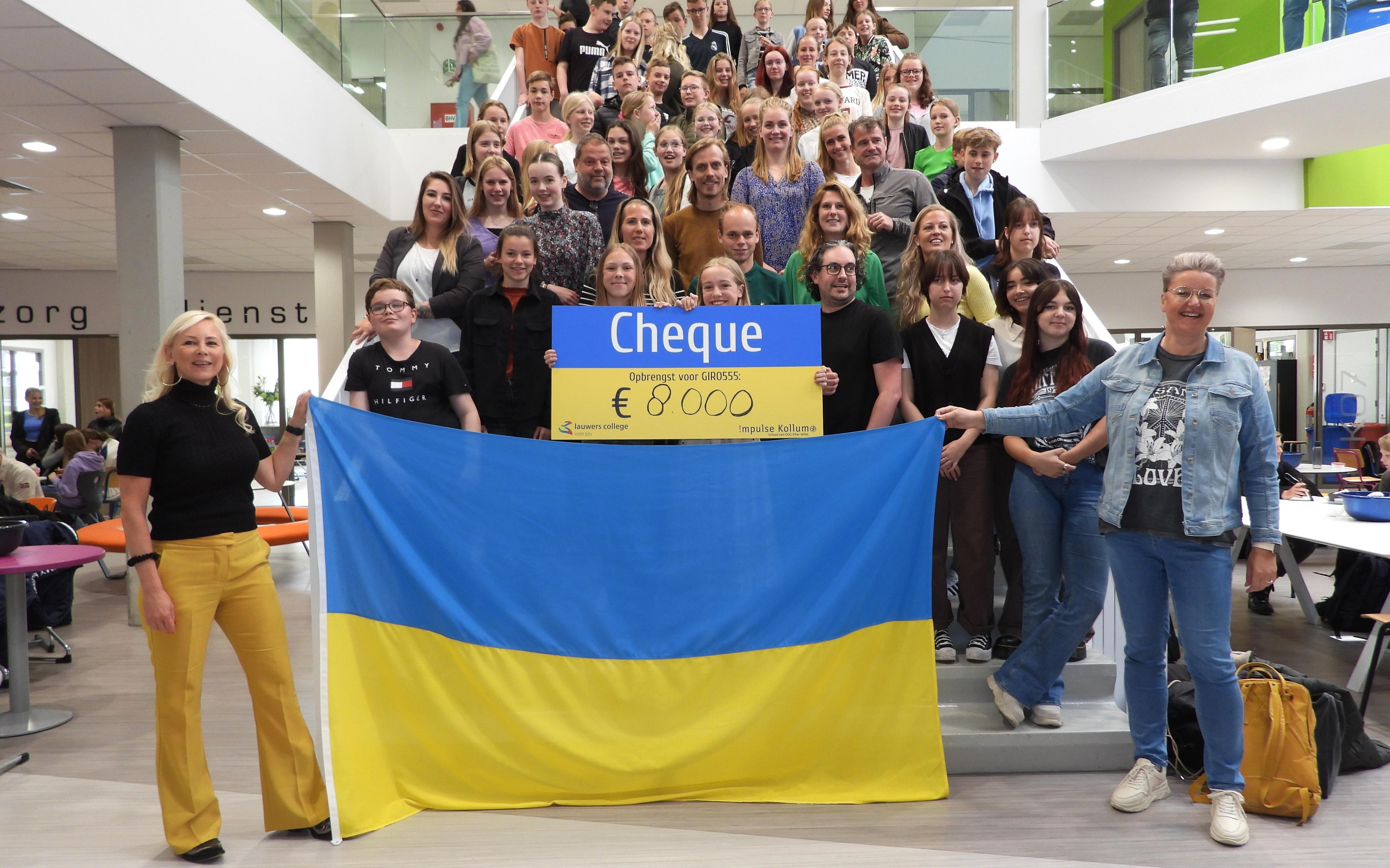 Scholen binnen Campus Kollum halen 8000 euro op voor Oekraïne - Leeuwarder  Courant