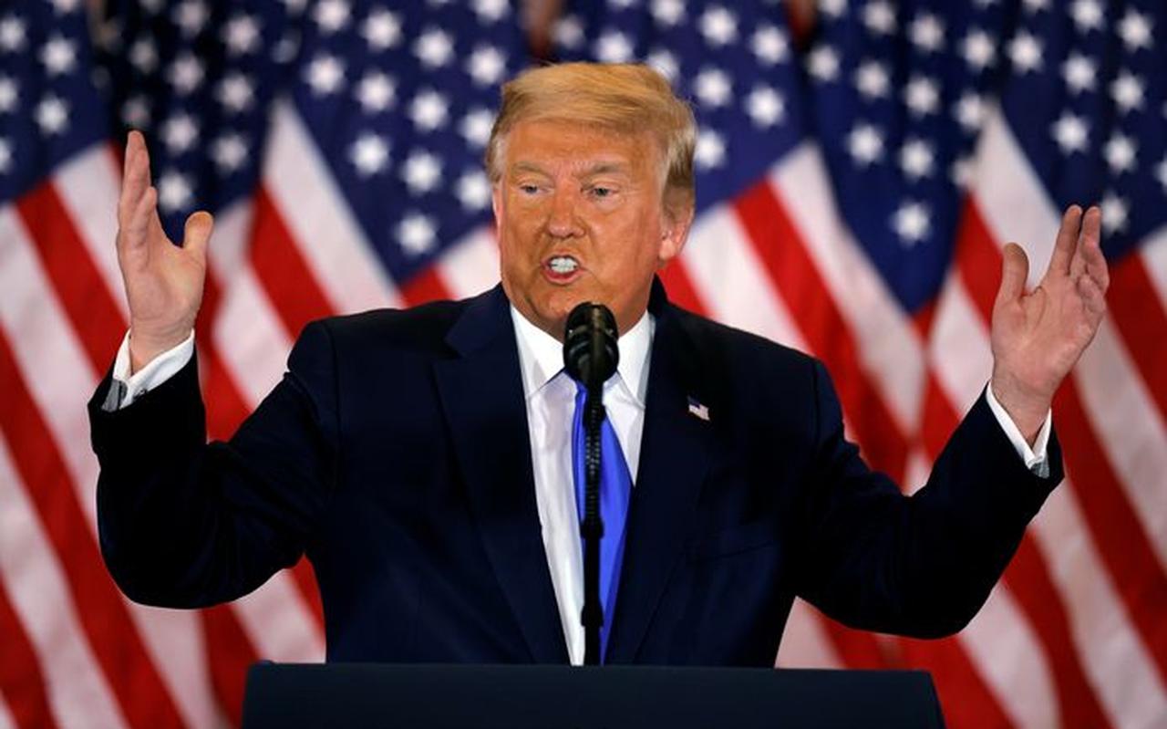 President Donald Trump is tegen de late telling van schriftelijke stemmen: ‘We willen niet om vier uur 's nachts een stembiljet vinden en die op de lijst zetten'. President Donald Trump is tegen de late telling van schriftelijke stemmen: ‘We willen niet om vier uur 's nachts een stembiljet vinden en die op de lijst zetten'.