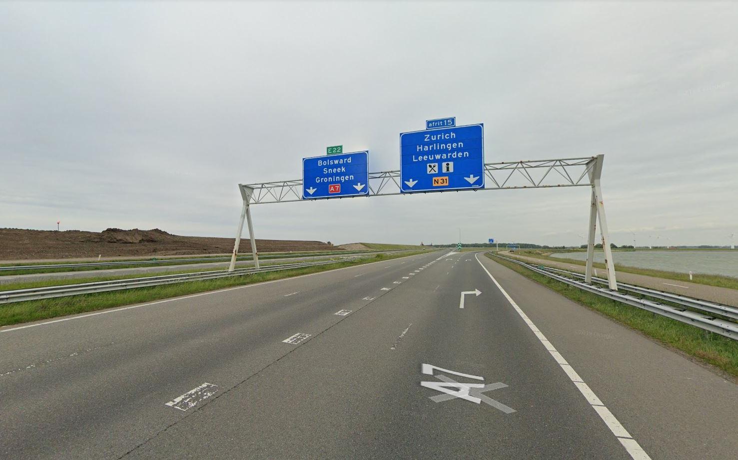 Aanleg stroomkabel zorgt voor nieuwe omleidingen op A7 rond Bolsward - Leeuwarder Courant