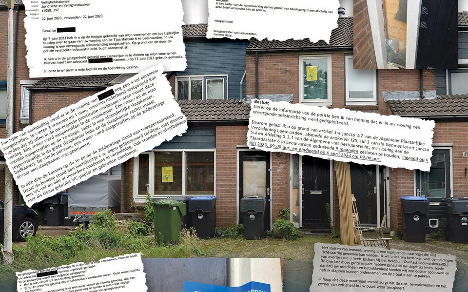 Vanuit Tjaardastate 6 in Leeuwarden werd een illegaal bordeel gerund.