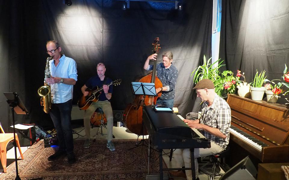 Het Russell Elford Standard Quartet was te gast bij Ferron in Heerenveen.      