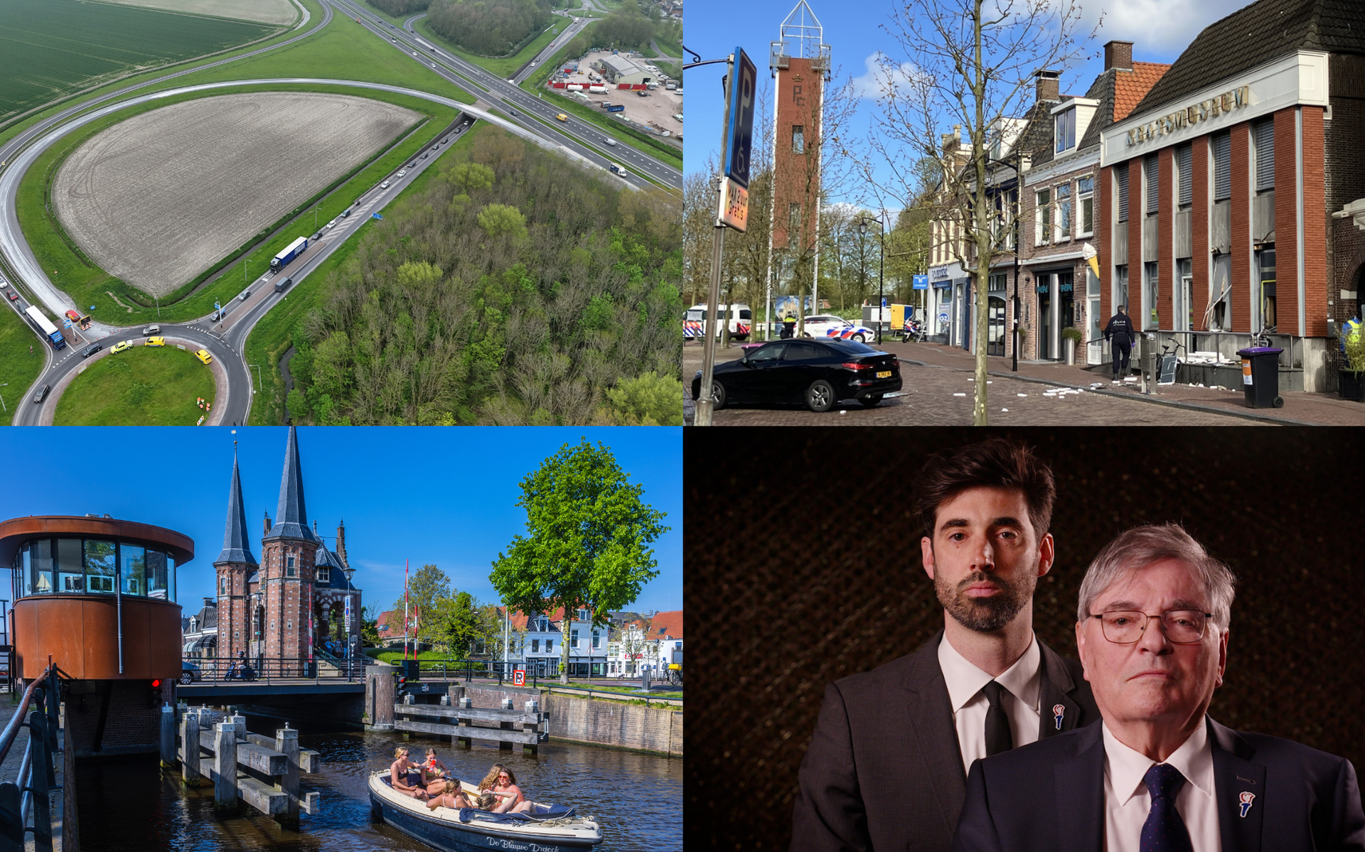 Geen problemen verwacht bij dodenherdenkingen in Friesland & vrachtwagen verliest kalk bij Midlum |