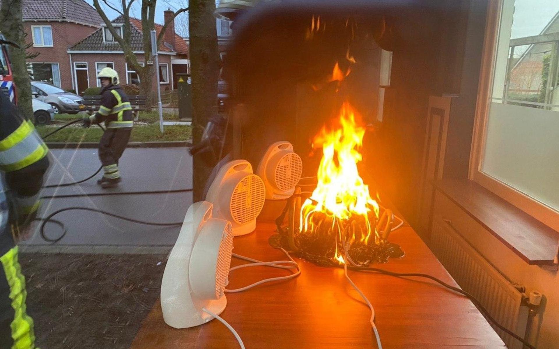 Haspel vliegt in brand op tafel in eetcafé in Stroobos - Leeuwarder Courant