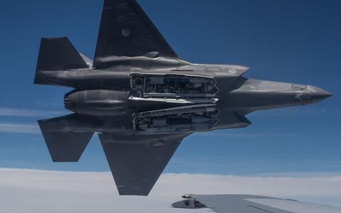 Testvlucht met een F-35 in Amerika. FOTO ANP