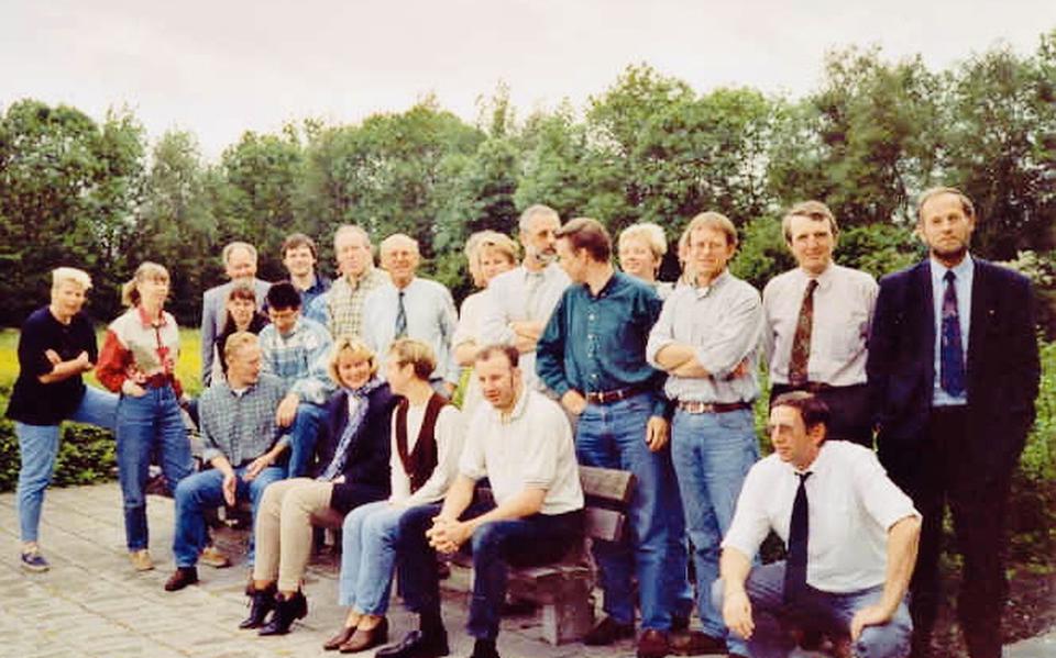 Het personeel van DETREX in 2002. Foto archief Gerben Stegenga