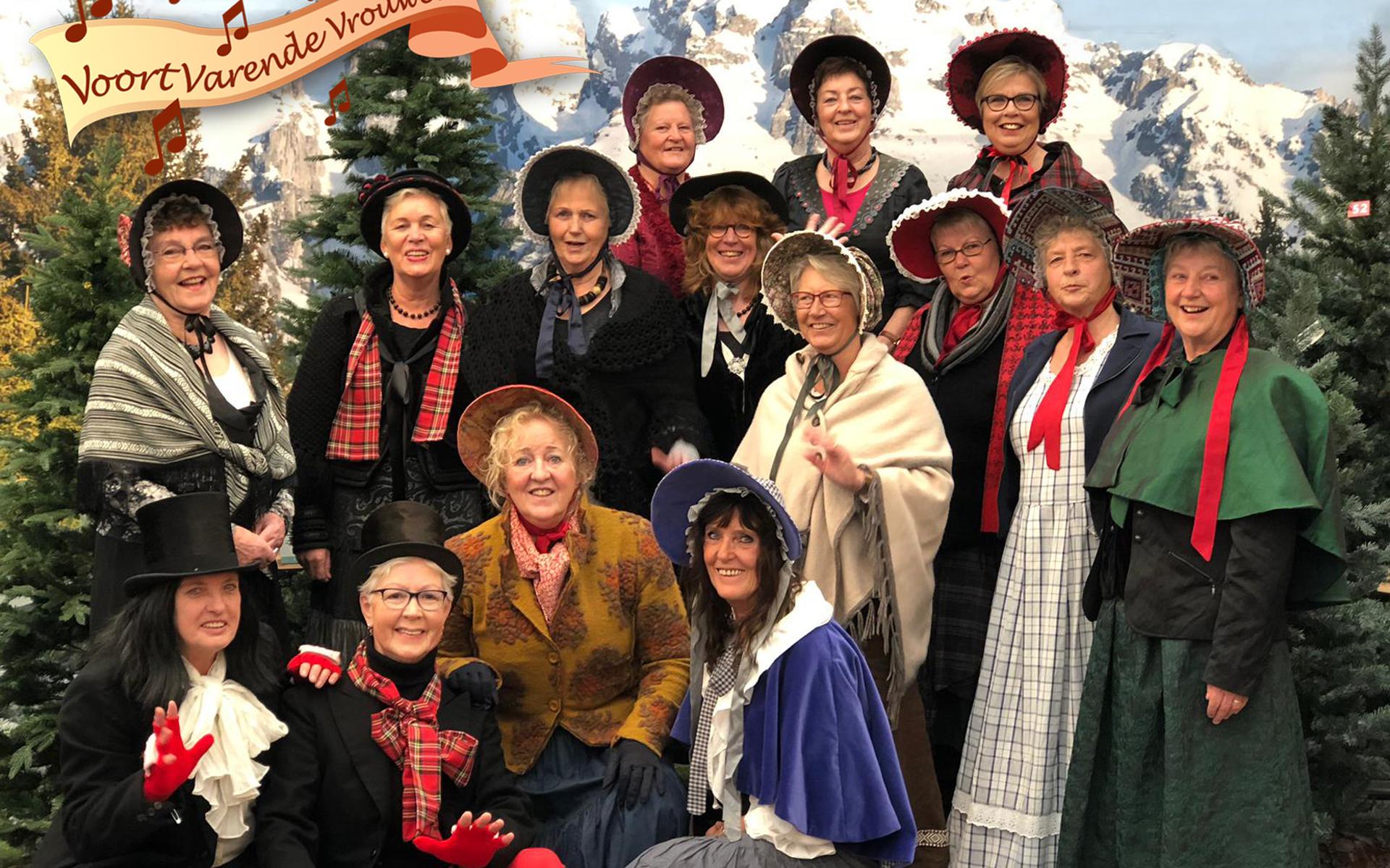 VoortVarende Vrouwen op kerstmarkten in Buitenpost en Rottevalle