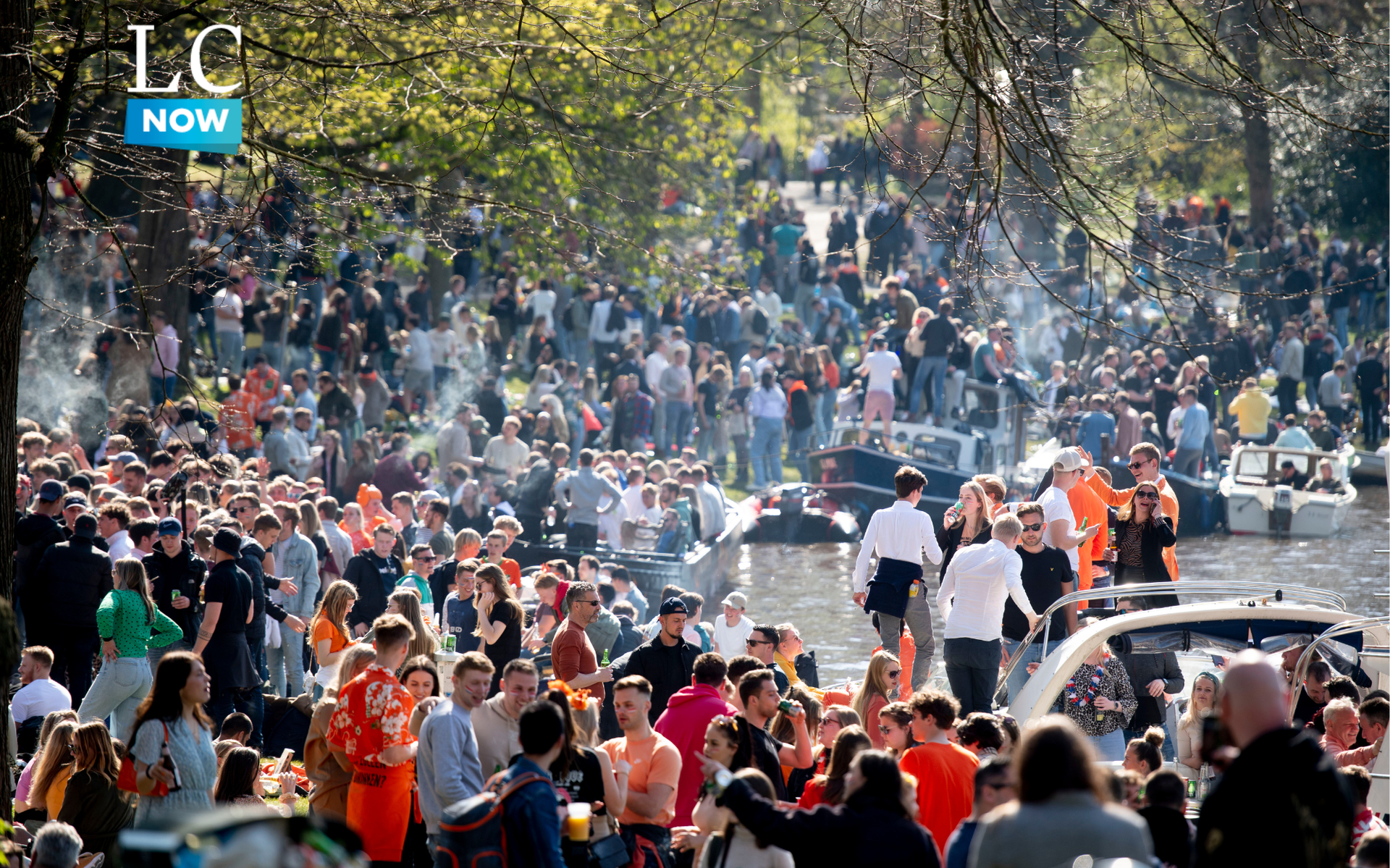 Koningsdag 2021 in de Prinsentuin in Leeuwarden.