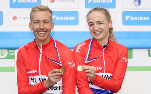 Rémon  Kwant en Moniek Klijnstra werden op het NK inlineskaten in Heerde Nederlands kampioen 200 meter sprint.