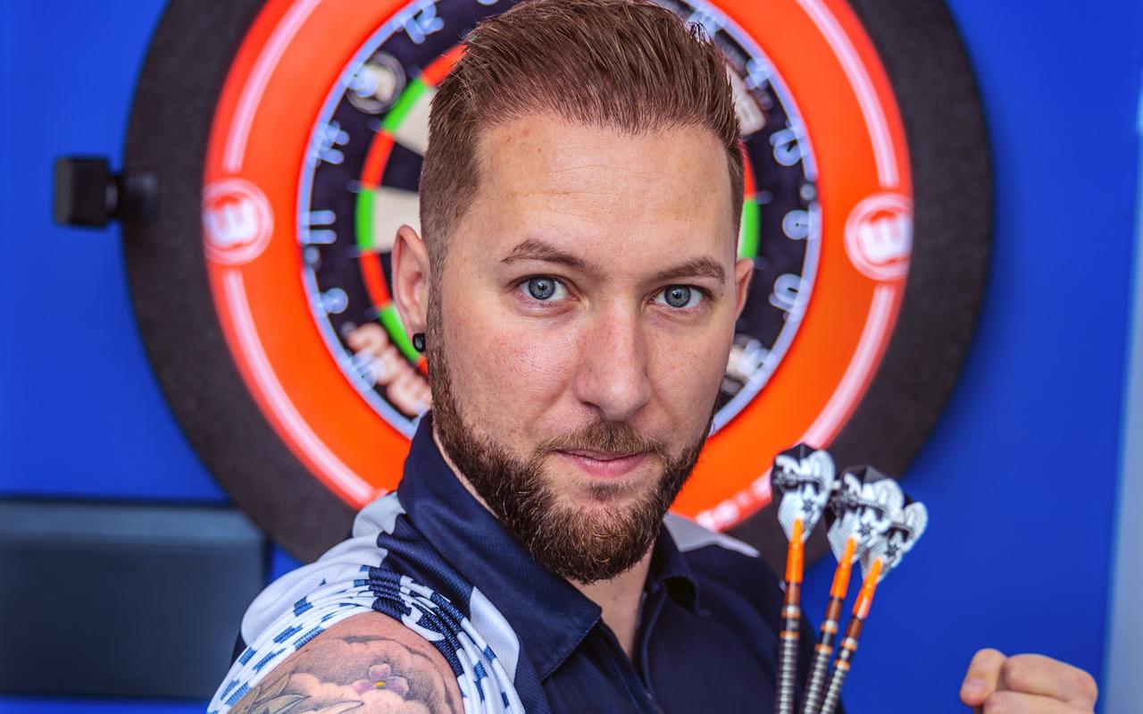 Danny Noppert kijkt uit naar het PDC-toptoernooi in Leeuwarden. Danny Noppert kijkt uit naar het PDC-toptoernooi in Leeuwarden.