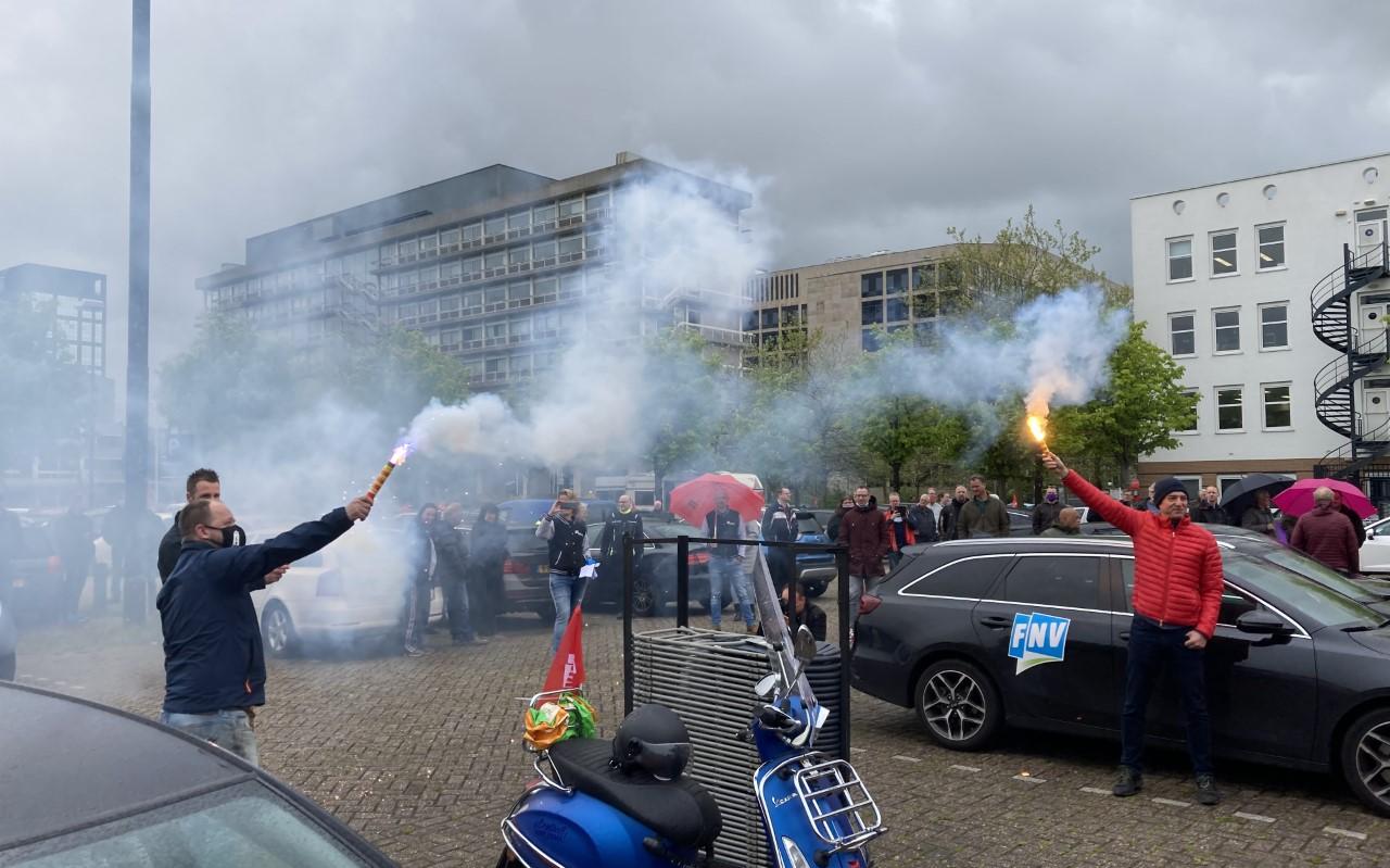 In mei was er nog een metaalactie in Leeuwarden. FOTO LC In mei was er nog een metaalactie in Leeuwarden. FOTO LC