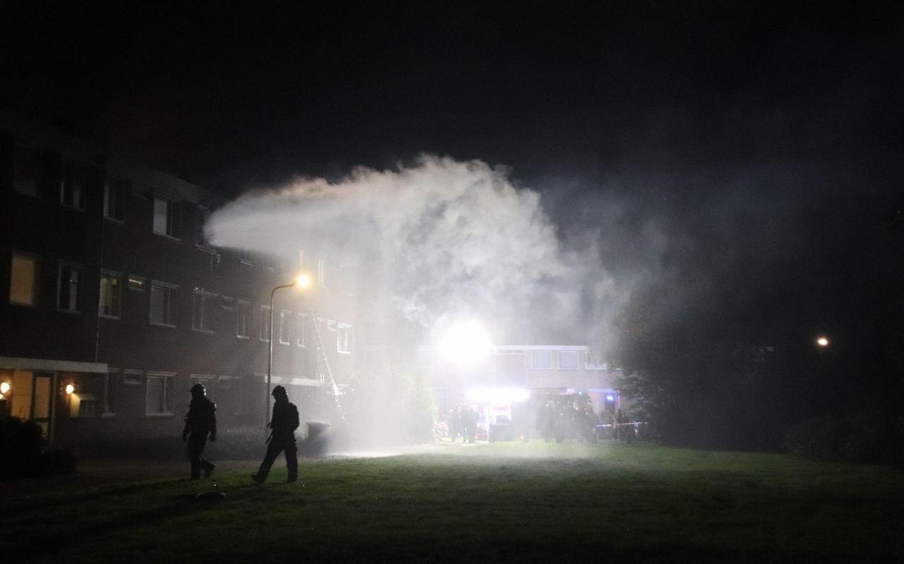 De brand aan de Rijperahemstraat in Sneek. De brand aan de Rijperahemstraat in Sneek.