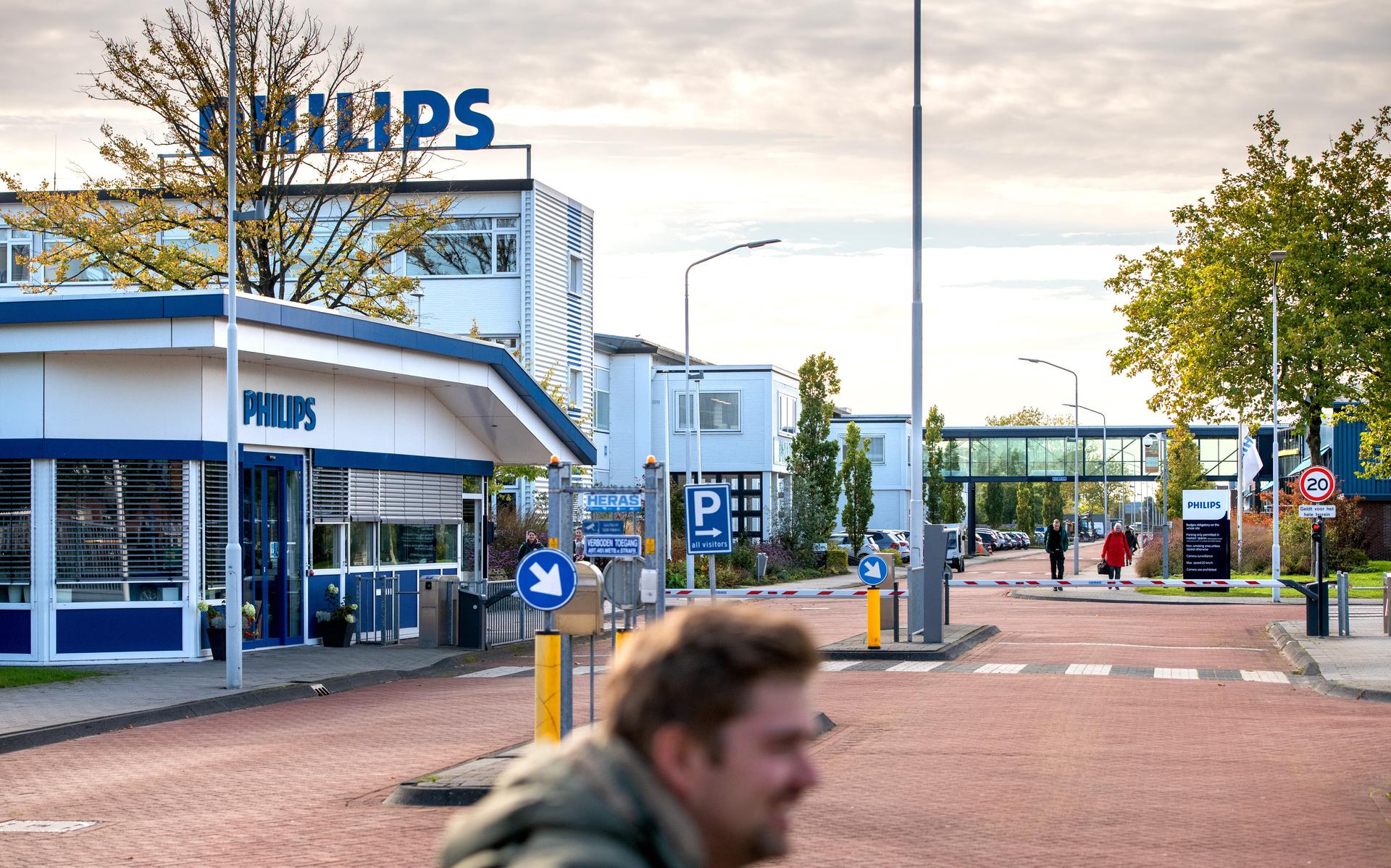 De scheerapparatenfabriek van Philips in Drachten. 