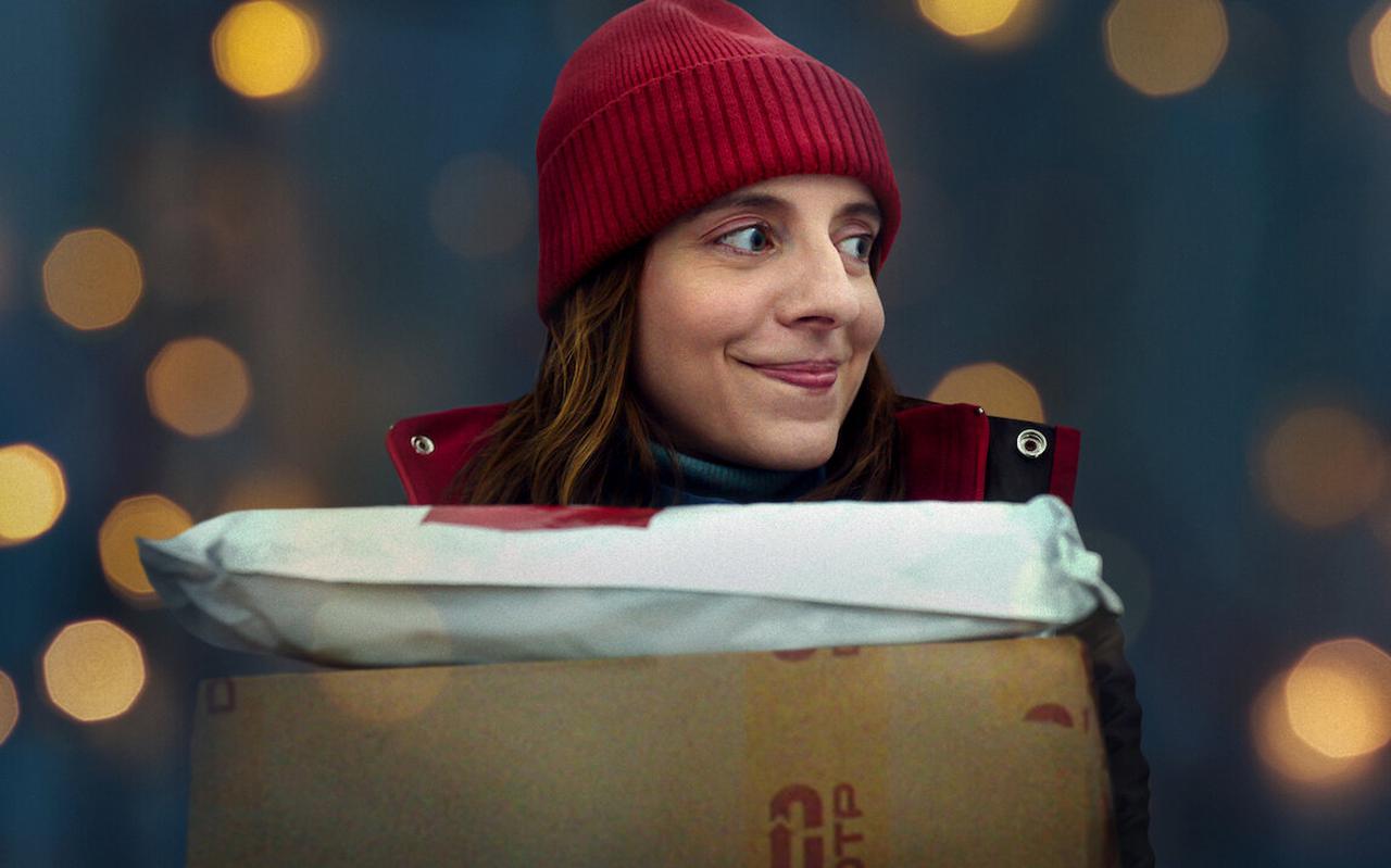 Monika Frajczyk in 'Delivery by christmas' (op Netflix)